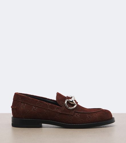 Mocassini Boulevard Horsebit in suede GG - Gucci - Modalova