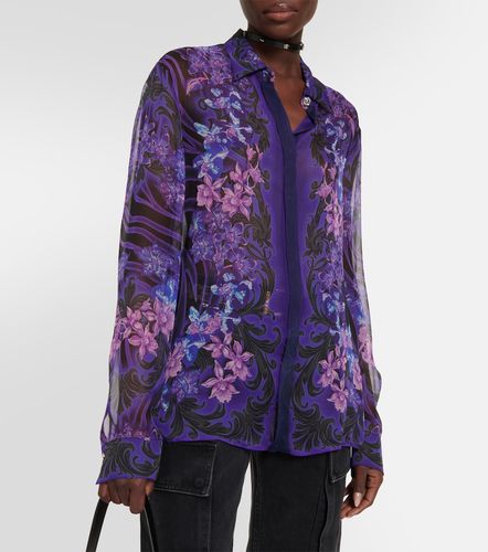 Versace Hemd aus Seidenchiffon - Versace - Modalova