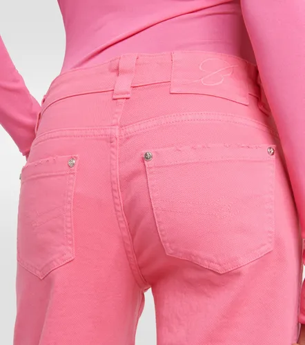 Low-rise denim cargo pants - Blumarine - Modalova