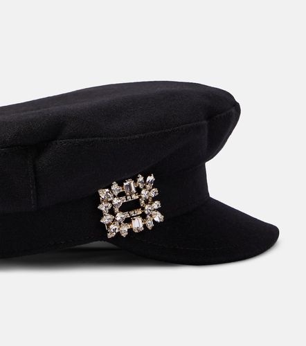 Embellished wool-blend hat - Roger Vivier - Modalova