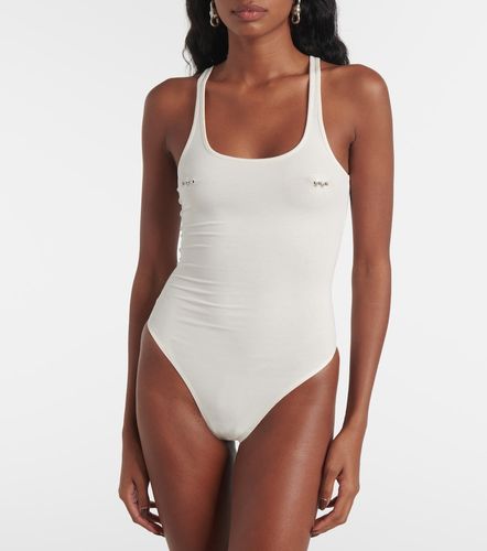 Mugler Body de algodón adornado - Mugler - Modalova