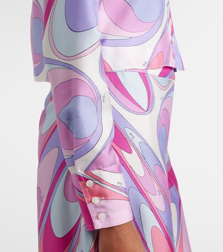 Camicia cropped in twill di seta - Pucci - Modalova