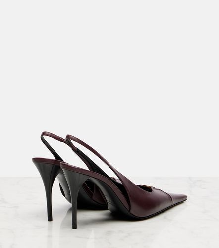 Babylone Breteuil leather slingback pumps - Saint Laurent - Modalova