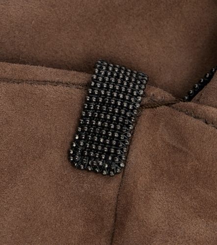 Monili suede gloves - Brunello Cucinelli - Modalova