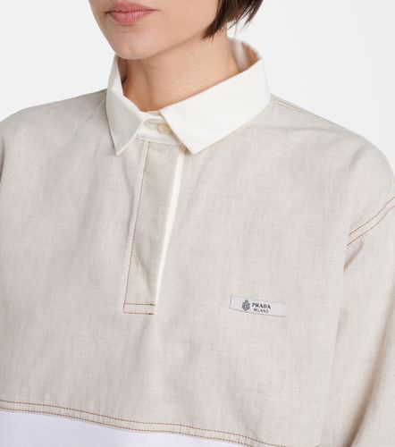 Prada Polo in cotone e lino - Prada - Modalova