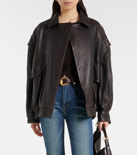 Micah leather bomber jacket - Nour Hammour - Modalova