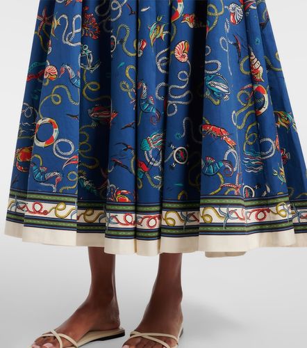 Alémais Falda midi Cove de algodón estampada - Alemais - Modalova