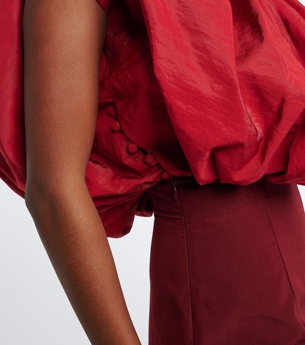 Draped silk-blend minidress - Magda Butrym - Modalova