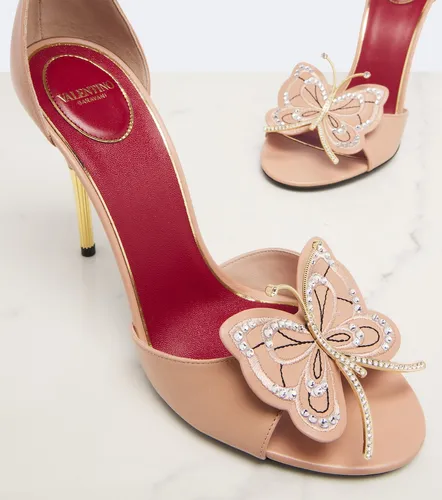 Flutterby embellished leather sandals - Valentino Garavani - Modalova