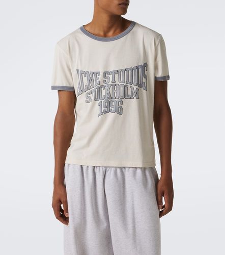 Camiseta de jersey de algodón estampada - Acne Studios - Modalova