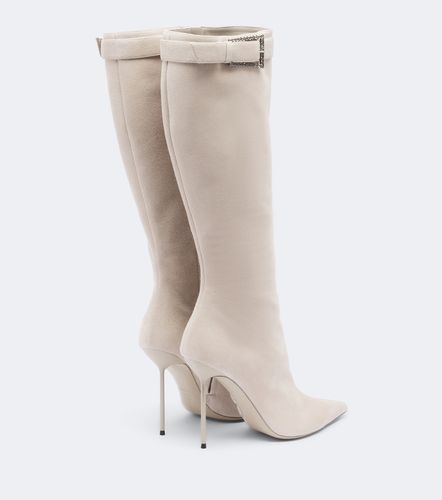Lidia Buckle suede knee-high boots - Paris Texas - Modalova
