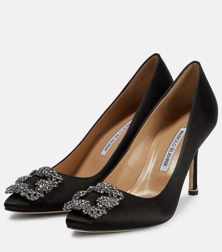 Pumps Hangisi 90 in raso - Manolo Blahnik - Modalova