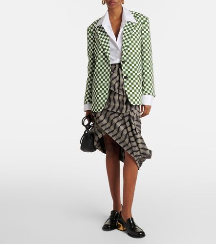 Checked single-breasted blazer - Dries Van Noten - Modalova