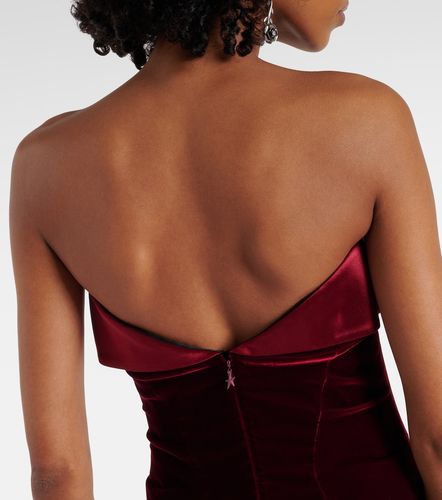 Abito corto in velluto con satin - Mugler - Modalova