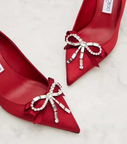 Auria 70 embellished satin pumps - Jimmy Choo - Modalova