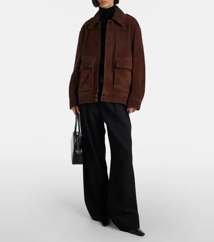 Drey suede field jacket - Nour Hammour - Modalova