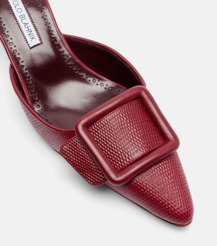 Maysale 50 snake-effect leather mules - Manolo Blahnik - Modalova
