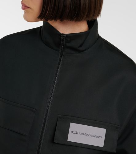 Cropped technical faille track jacket - Balenciaga - Modalova