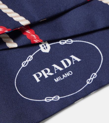 Pañuelo de sarga de seda estampado - Prada - Modalova
