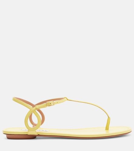 Almost Bare leather thong sandals - Aquazzura - Modalova