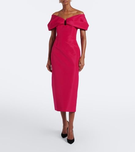 Abito da cocktail off-shoulder in seta - Carolina Herrera - Modalova