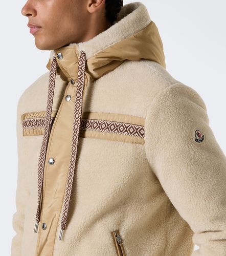 Technical-trimmed fleece jacket - Moncler - Modalova