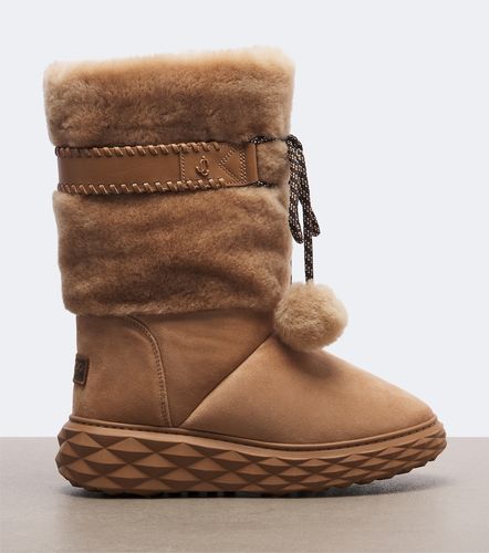 Stivali Cobi in suede platform con shearling - Jimmy Choo - Modalova