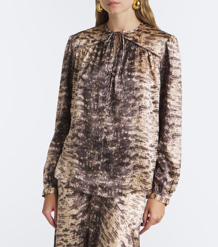 Blusa Laraya de satén de seda estampada - Isabel Marant - Modalova