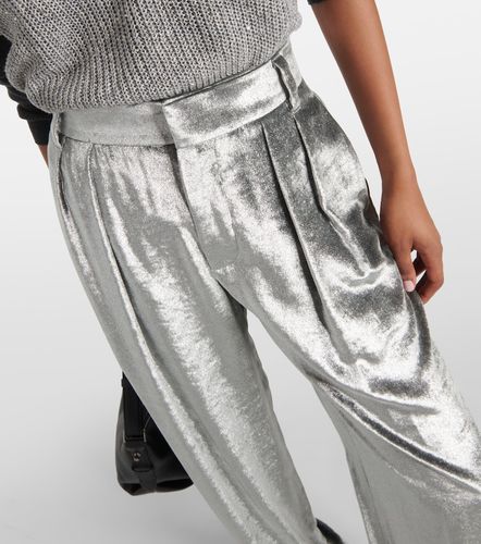 Pantaloni a gamba larga in velluto - Brunello Cucinelli - Modalova