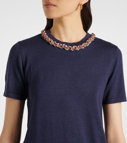 Pullover in lana e seta - Carolina Herrera - Modalova