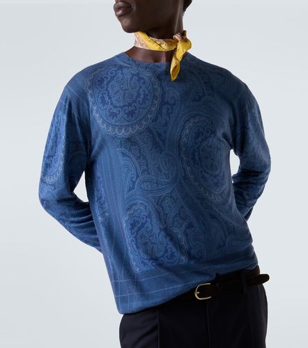 Pullover in seta e cashmere con stampa - Etro - Modalova