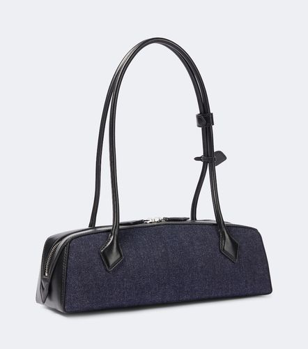 Alaïa Borsa a spalla Le Teckel Medium in denim - Alaia - Modalova