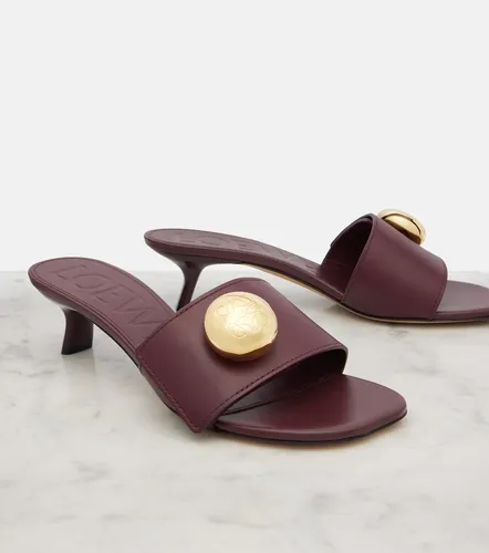 Loewe Anagram leather mules - Loewe - Modalova