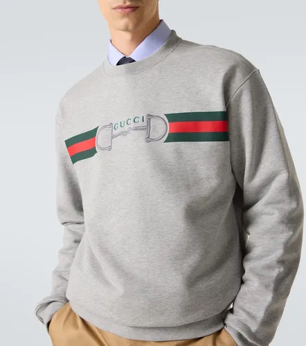 Gucci Sudadera de algodón con Web - Gucci - Modalova