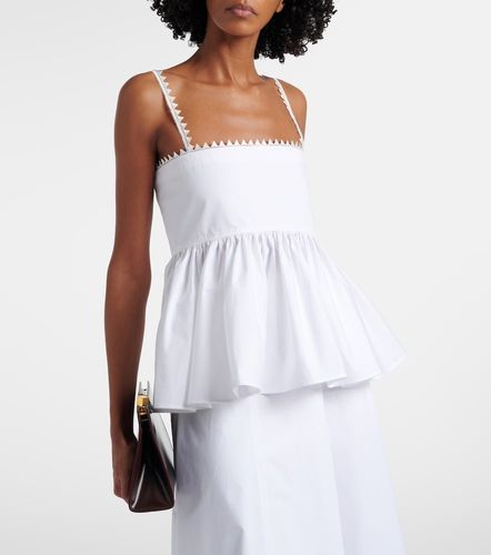 Traversin cotton poplin peplum top - Jacquemus - Modalova