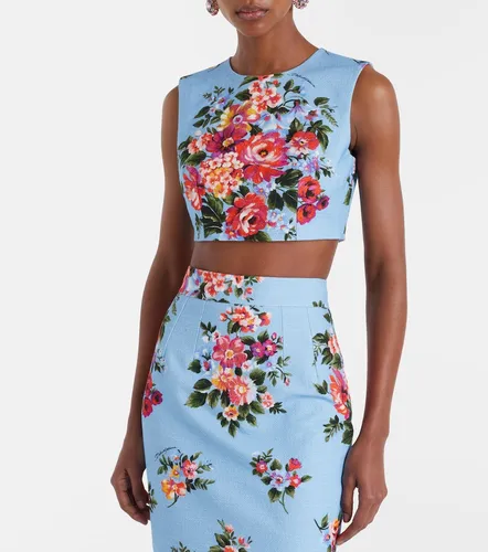 Dolce&Gabbana Floral cotton top - Dolce&Gabbana - Modalova