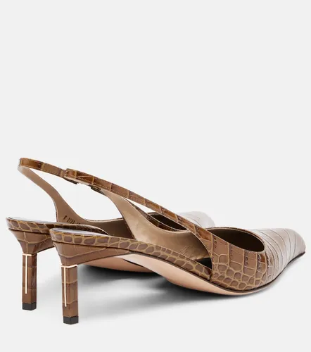 Croc-effect slingback pumps - Tom Ford - Modalova