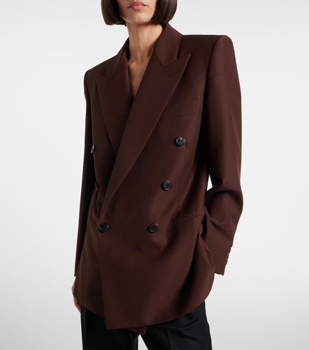 Double-breasted wool and mohair blazer - Saint Laurent - Modalova