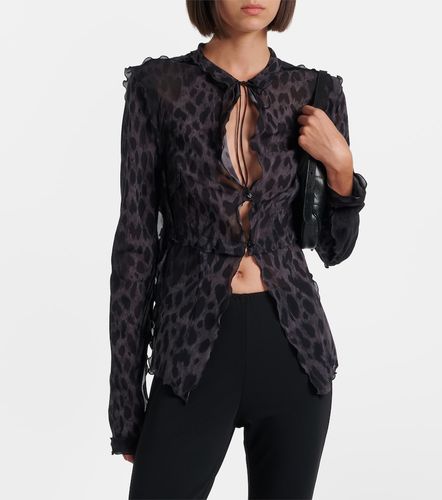 Gucci Leopard-printed silk blouse - Gucci - Modalova
