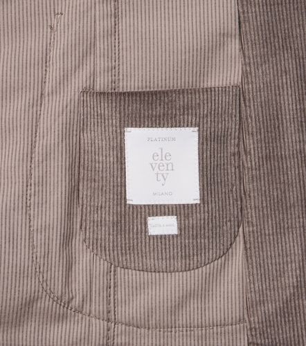 Blazer in velluto di cotone e cashmere a coste - Eleventy - Modalova