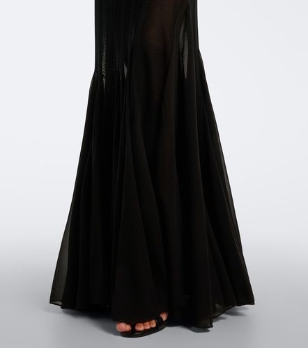 Trompe l'œil Robe aus einem Seidengemisch - Roberto Cavalli - Modalova