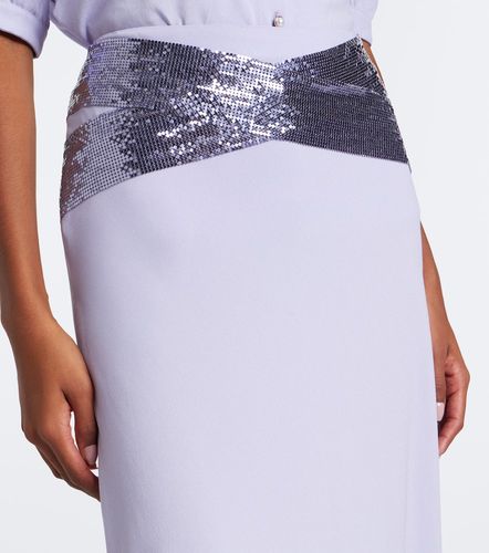 Rabanne Chainmail crepe midi skirt - Rabanne - Modalova