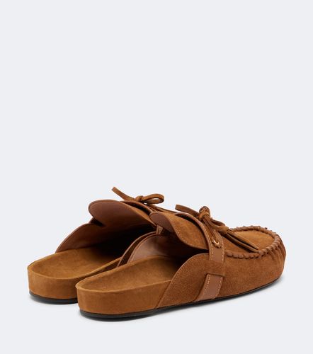 Malvin leather-trimmed suede mules - Isabel Marant - Modalova