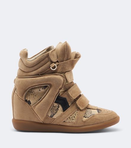 Sneakers con zeppa Bekett in pelle e suede - Isabel Marant - Modalova