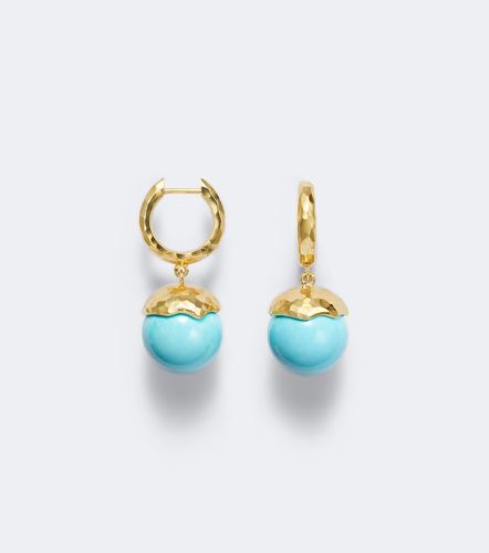 Pendientes Orb de oro de 18 ct con turquesas - Octavia Elizabeth - Modalova