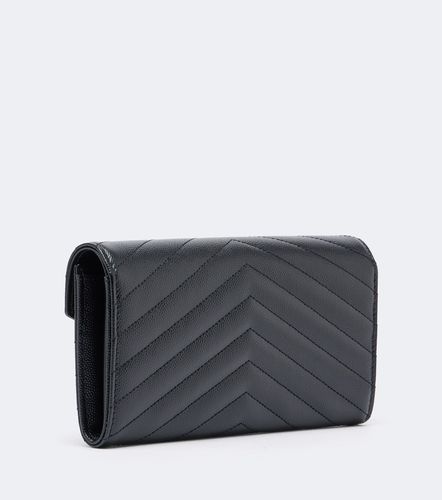 Monogram Large leather wallet - Saint Laurent - Modalova