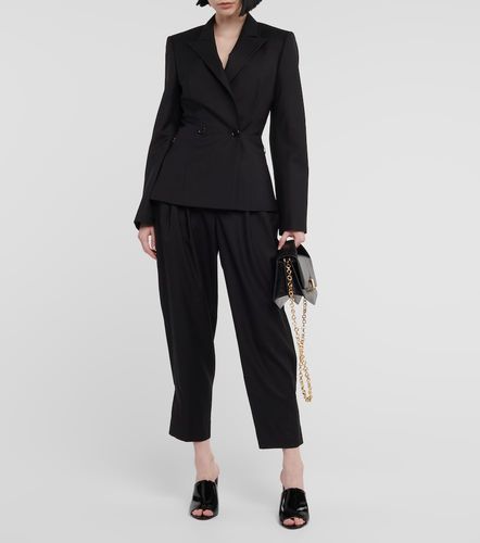Herringbone tapered wool pants - Alaia - Modalova