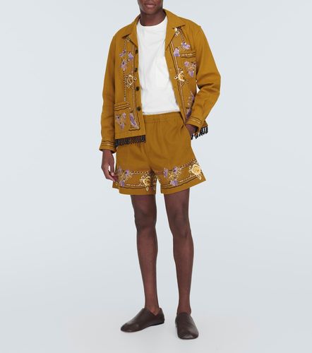 Bode Shorts in cotone con ricami - Bode - Modalova