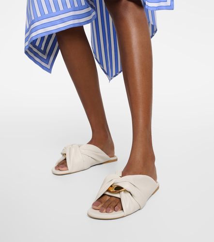 JW Anderson Corner leather slides - JW Anderson - Modalova