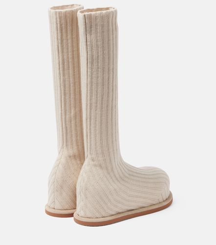 Stiefel Veneda 15 aus Strick - Amina Muaddi - Modalova